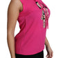 Elegant Pink Silk Family Tank Top Shirt