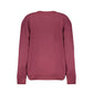 Elegant Purple Crew Neck Fleece Sweatshirt