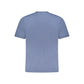 Blue Cotton Men T-Shirt