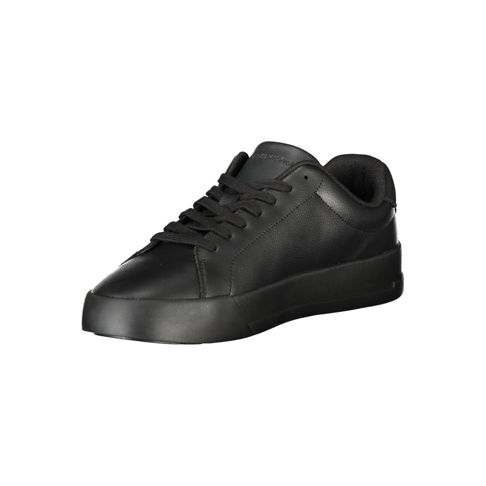 Black Leather Men Sneaker