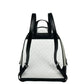 Rhea Medium PVC Backpack Bookbag Optic White Multi