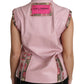 Stunning Pink Sleeveless Leather Vest