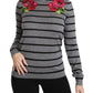 Elegant Embroidered Cashmere-Silk Sweater