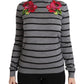 Elegant Embroidered Cashmere-Silk Sweater