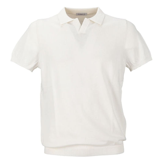 White Cotton Polo Shirt