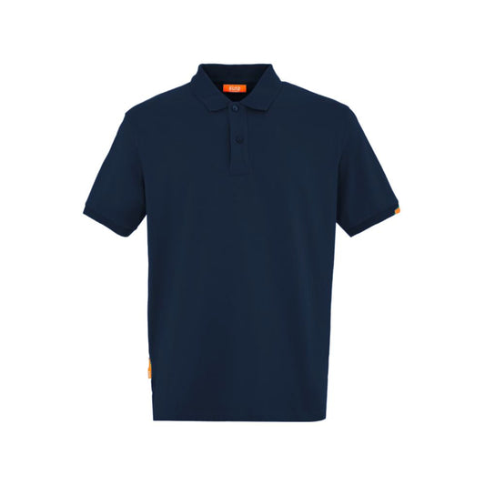 Blue Cotton Polo Shirt