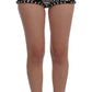 Sequined High Waist Designer Mini Shorts