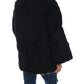 Elegant Black Lamb Fur Short Coat