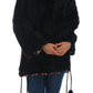 Elegant Black Lamb Fur Short Coat