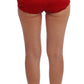 Elegant Silk High Waist Embroidered Shorts