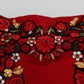 Elegant Silk High Waist Embroidered Shorts