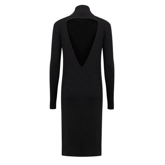 Black Wool Cardigan