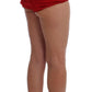 Ravishing Red Silk Embroidered Shorts