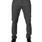 Gray Cotton Stretch Skinny Denim Jeans