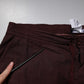 Maroon Cotton Cargo Jogger Sweatpants Pants