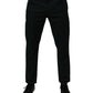 Dark Green Cotton Loose Men Denim Jeans