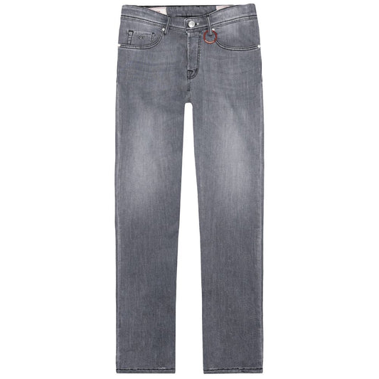 Gray Cotton Jeans & Pant