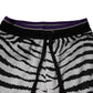 Black White Zebra Men Jogger Sweatpants Pants