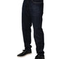 Dark Blue Cotton Stretch Skinny Denim Jeans