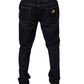Dark Blue Cotton Stretch Skinny Denim Jeans