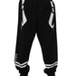 Black Logo Cotton Jogger Sweatpants Pants