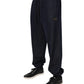 Dark Gray Jacquard Jogger Men Sweatpants Pants