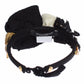 Diadem Headband Tiara White Rose Crystal Hair Gold