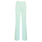 Light Blue Polyester Women Pant
