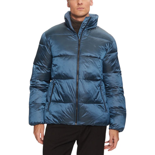 Blue Recycled Polyamide Jacket