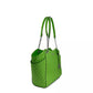 Jet Set Large Chain Shoulder Tote Bag Jungle Green