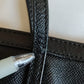 Black Leather Miss Escape Shopping Tote Bag
