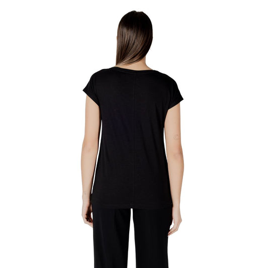 Black Cotton Tops & T-Shirt