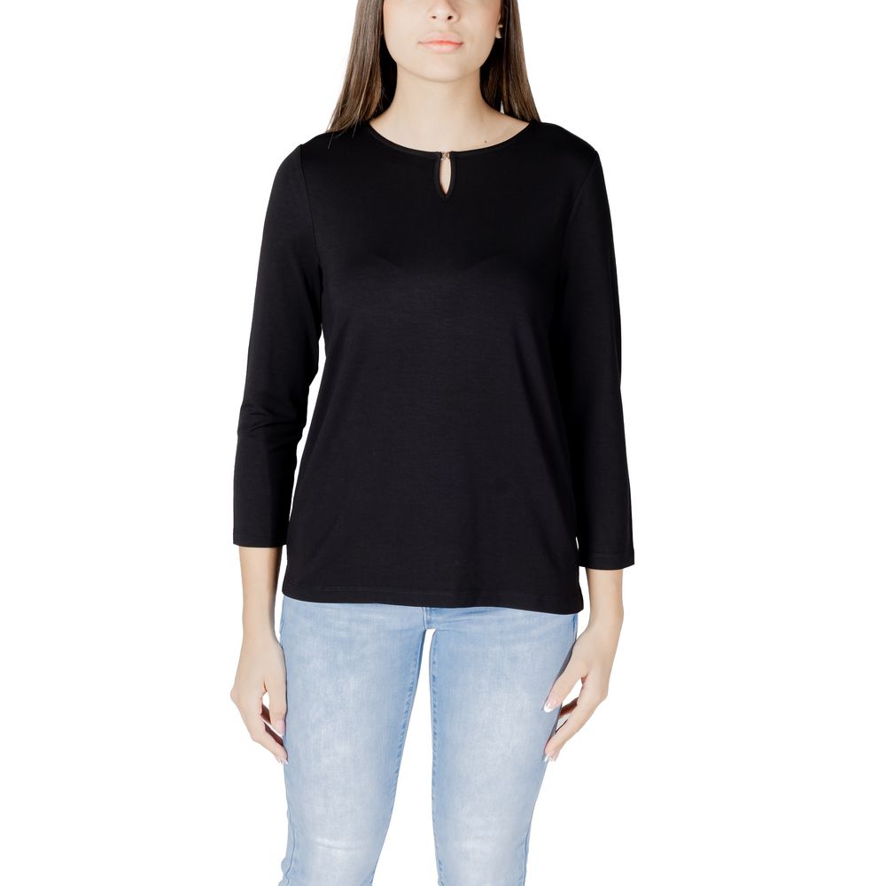 Black Viscose Tops & T-Shirt