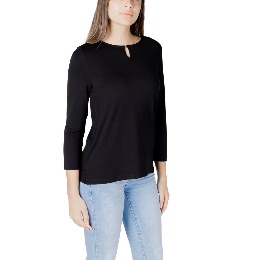 Black Viscose Tops & T-Shirt
