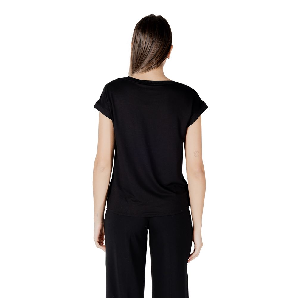 Black Viscose Tops & T-Shirt