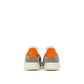 Bicolor Fabric And Leather Sneaker