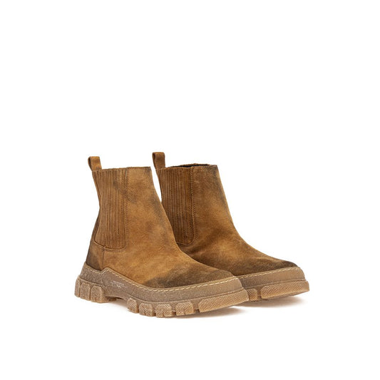 Brown Suede Leather Boot