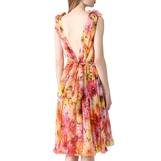 Multicolor Silk Dress