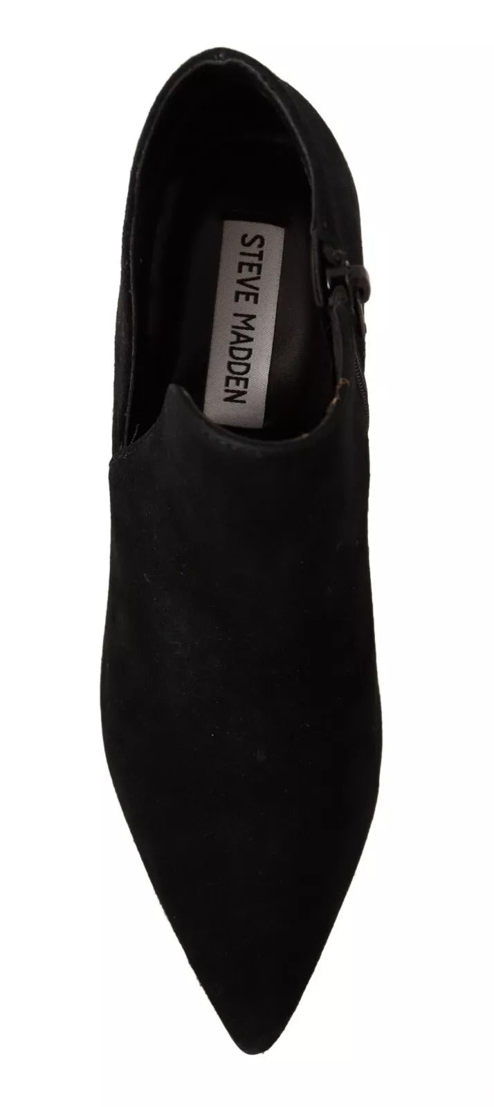 Black Suede Leather Stiletto Heels Boots Shoes