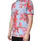 Light Blue Coral Cotton Polo Shirt T-shirt