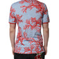 Light Blue Coral Cotton Polo Shirt T-shirt