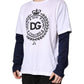 White Graphic Print Cotton Crew Neck T-shirt