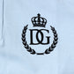 Sky Blue Cotton Crown Collared Polo T-shirt
