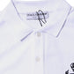White Cotton Crown Collared Men Polo T-shirt