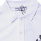 White Cotton Crown Collared Men Polo T-shirt