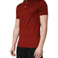 Red Cotton DG Logo Collared Men Polo T-shirt