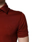 Red Cotton DG Logo Collared Men Polo T-shirt