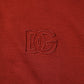Red Cotton DG Logo Collared Men Polo T-shirt