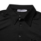 Black Polyester DG Logo Collared Polo T-shirt
