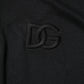 Black Polyester DG Logo Collared Polo T-shirt